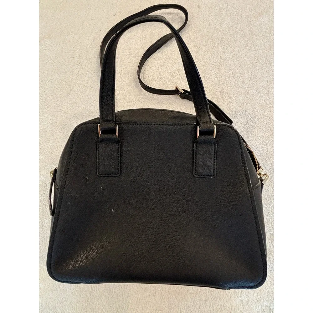 Kate Spade Cedar Street Maise Black Saffiano Leather Satchel Bag PXRU4471